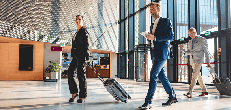 Business travellers in Lobby-1