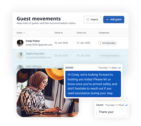 Leverage RMS’s guest CRM & automation tools to deliver tailored communications and upsell offers for Airbnb guests.