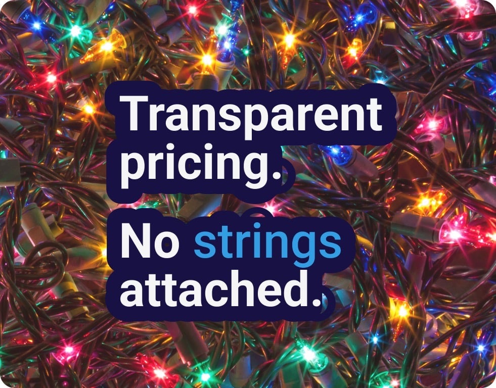Unlike other providers, RMS offers transparent pricing with no lock-in contracts or hidden charges.