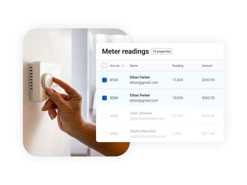 Utility usage, built into your PMS