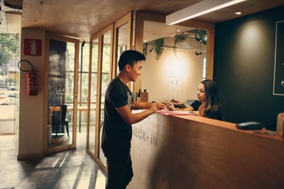 self service reception