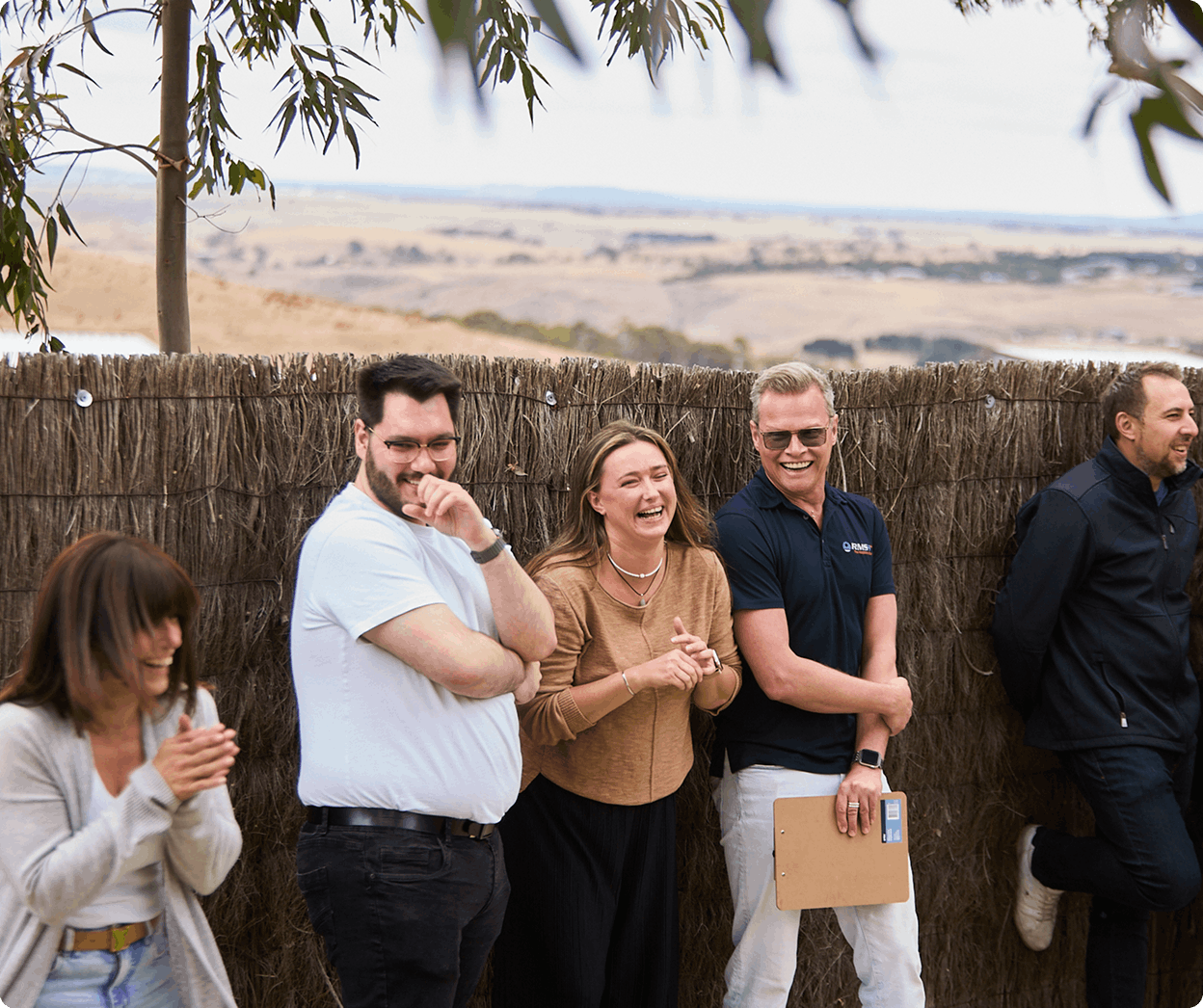 RMS team outside