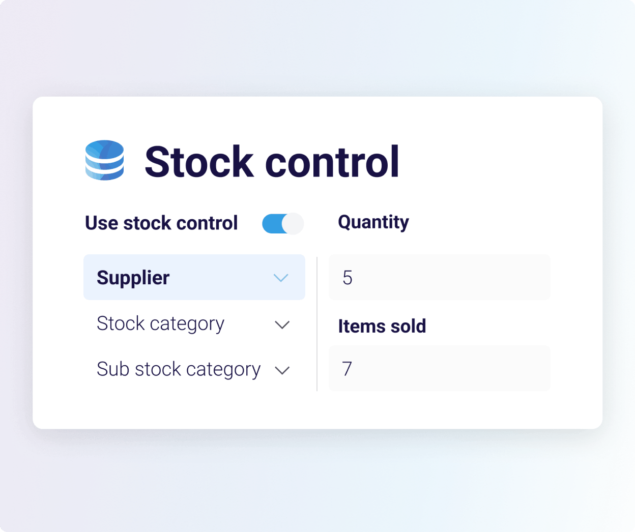 Stock control
