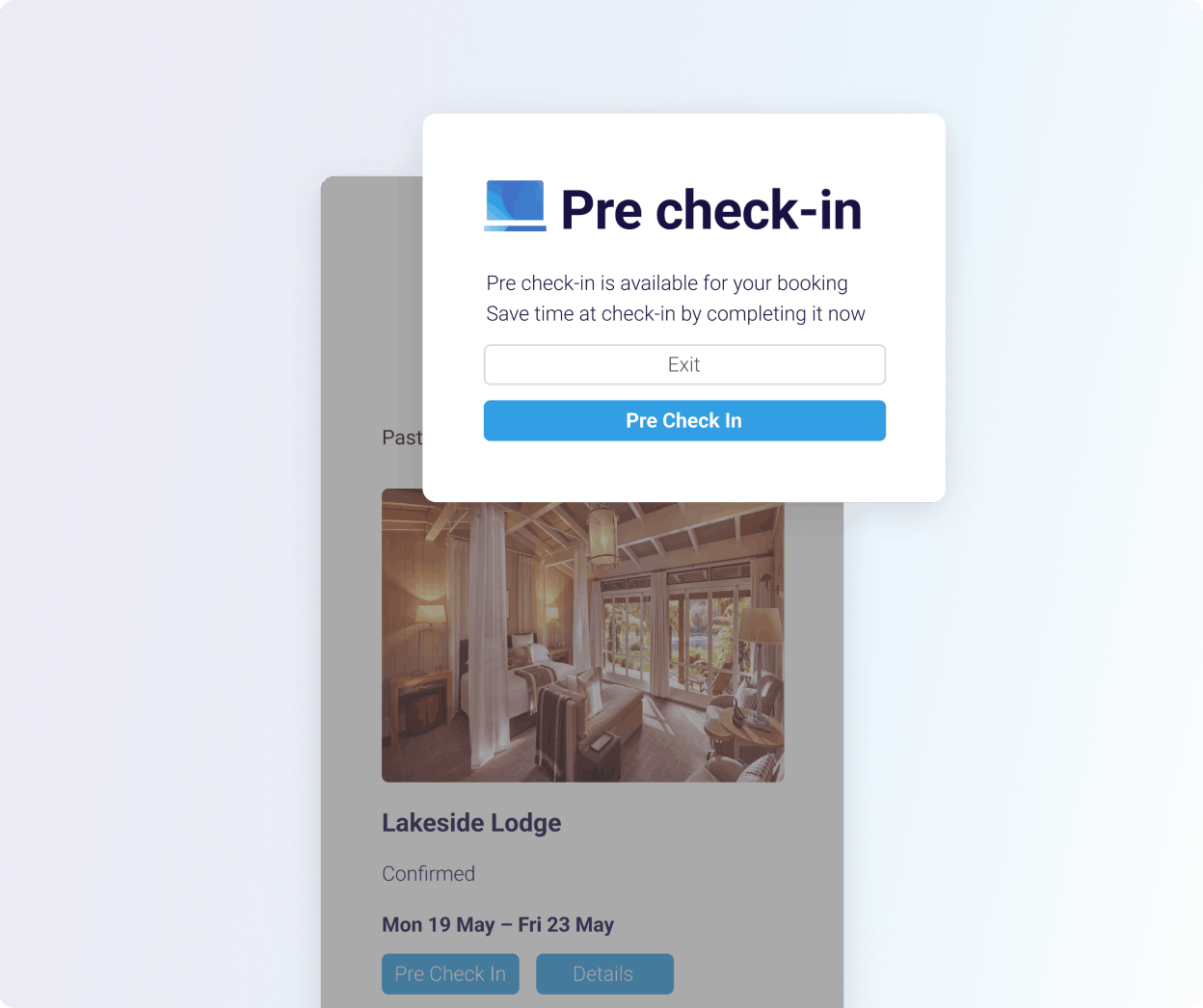 Pre check-in