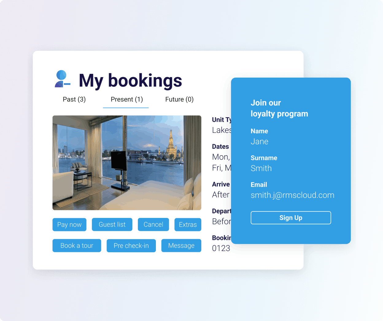 My bookings loyalty program