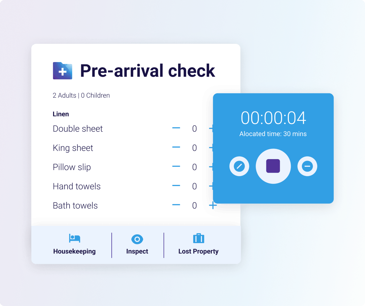 Pre-arrival check time