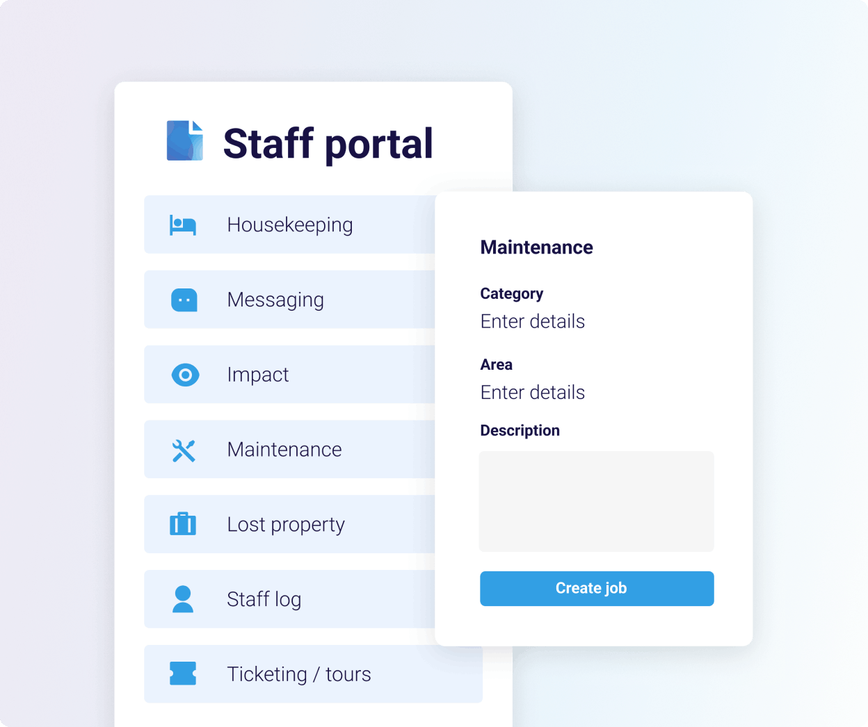 Staff portal-Maintenance