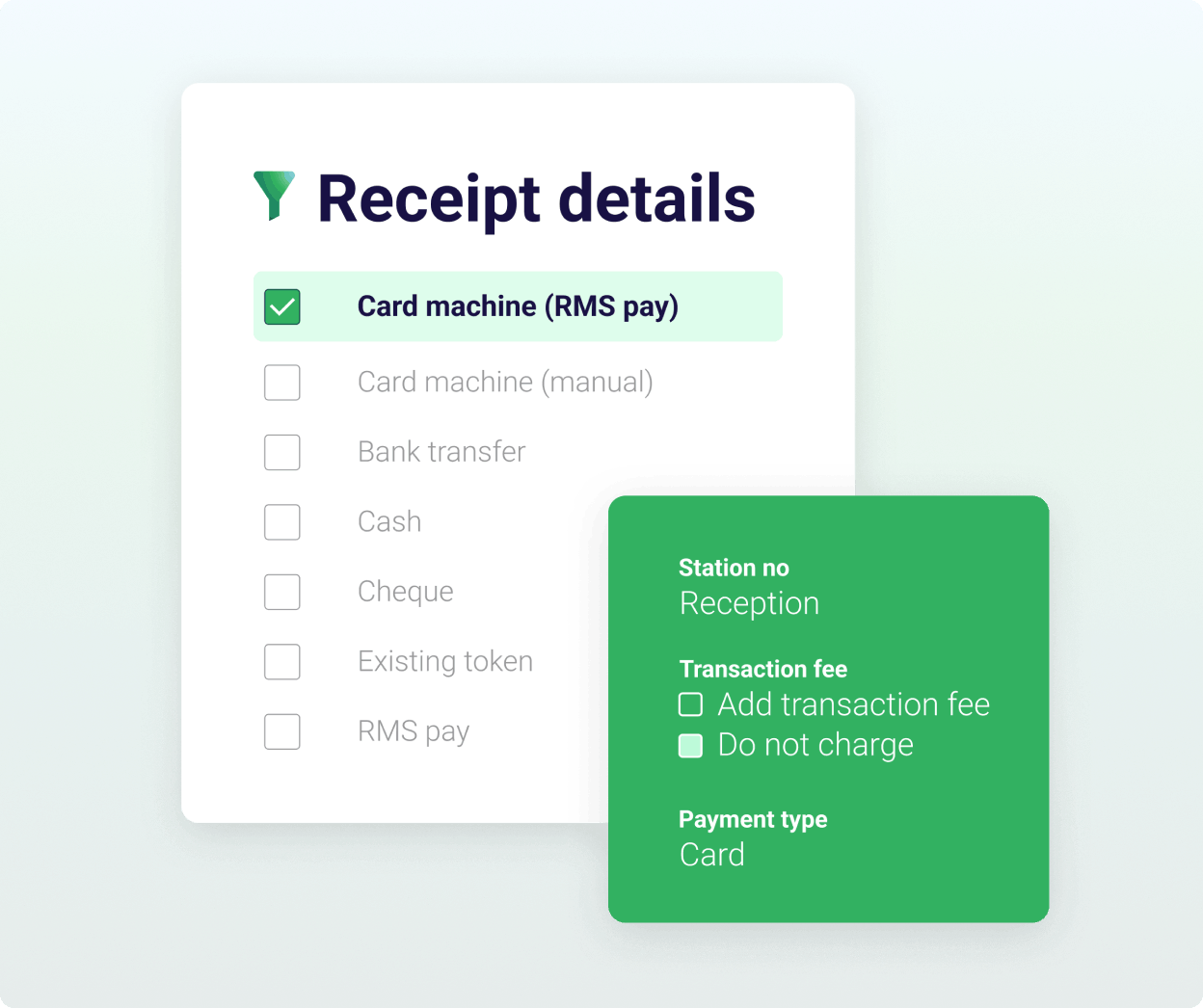 Receipt details-green