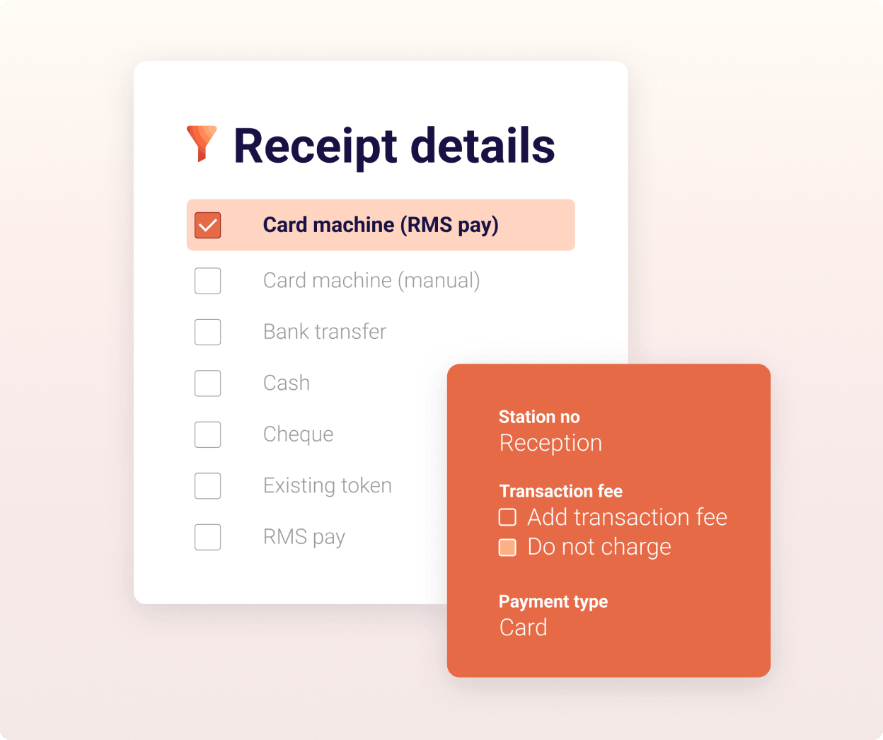 Receipt details-orange
