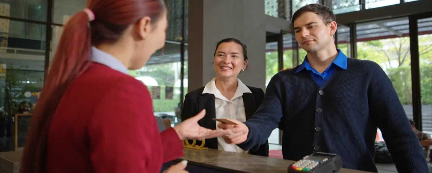 Your front desk team interacts with every guest. They're your primary revenue enabler—or your biggest missed opportunity.   Teach value-based selling: "Our garden suites with private balconies are $180" communicates value. "Our suites are $180" sounds apologetic.   Role-play common scenarios: Practice natural upselling in typical situations such as a guest asking about early check-in or mentioning special occasions.    Track individual performance: Which staff successfully upsell? Share best practices.   Incentivize contributions: Commission structures, bonuses, and recognition should be higher for top performers.   Every team member understanding how to generate more revenue in a hotel transforms culture. 