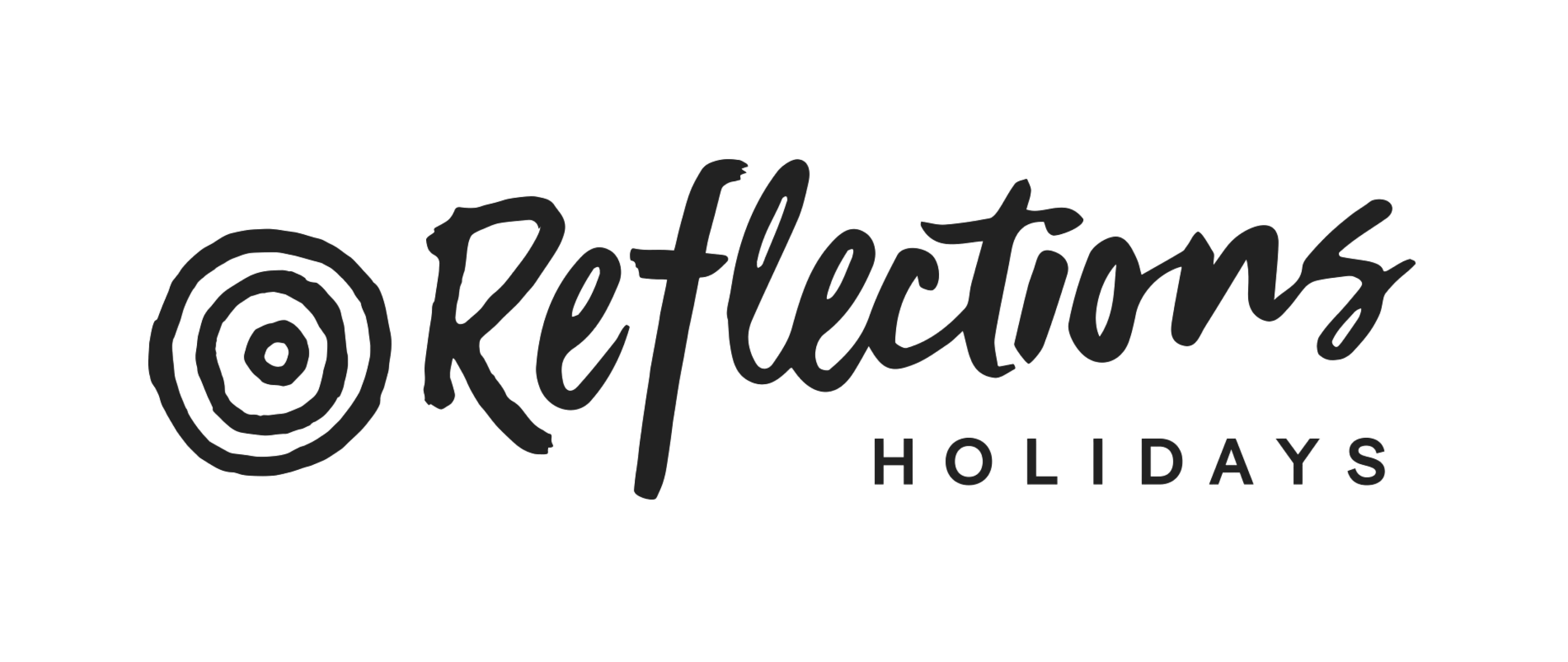 Reflections Holidays logo black