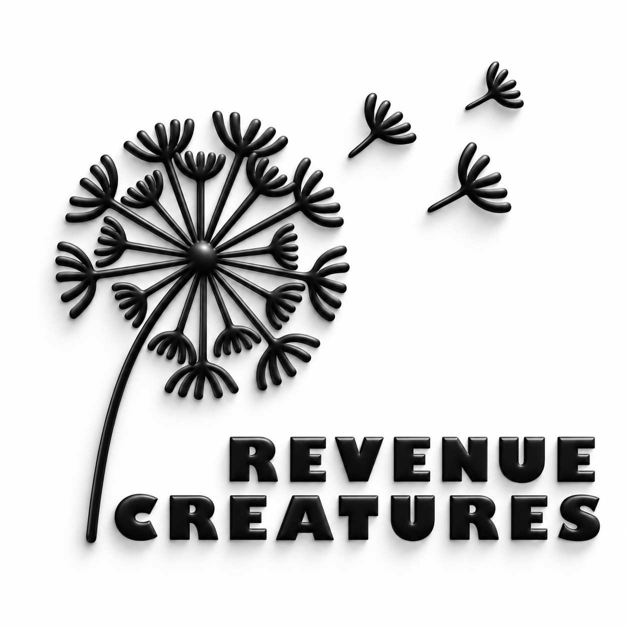 Revenue Creatures 3D Logo