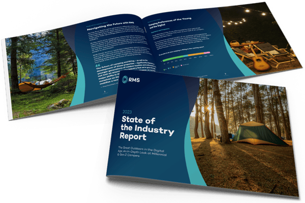 State of Outdoor Hospitality Report 2023 - mockup landing page