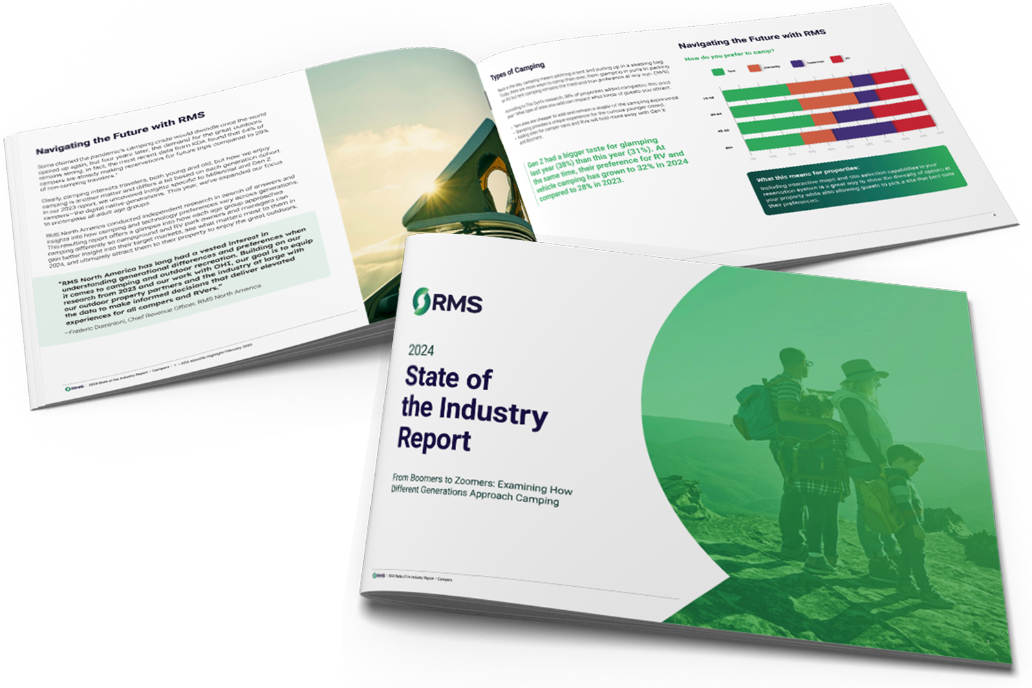 State of Outdoor Hospitality Report 2024 - mockup landing page