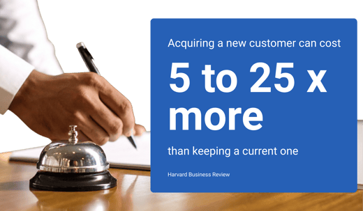 acquiring a new hotel customer can cost 5 to 25 times more than keeping a current  one 2