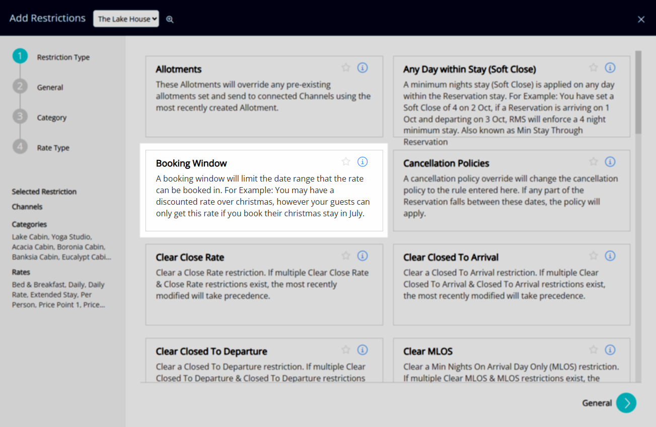 booking window