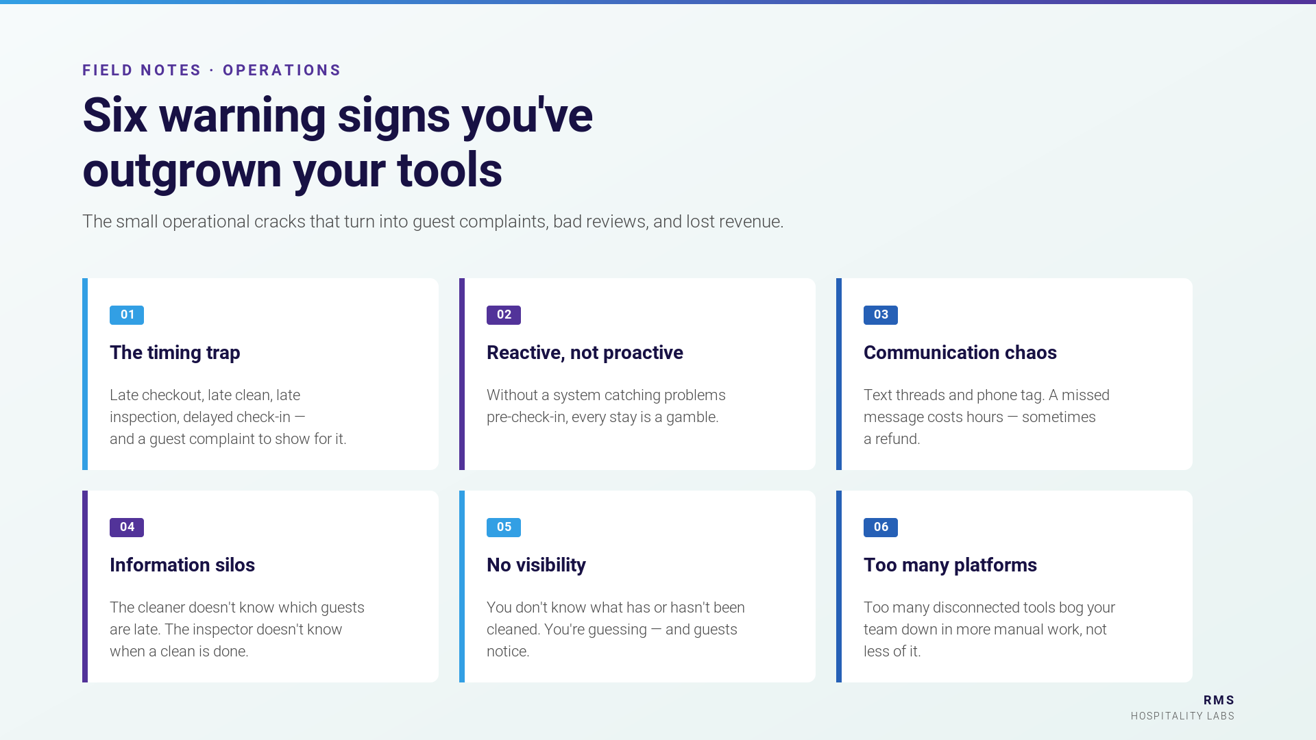 Six warning signs you're outgrown your tools