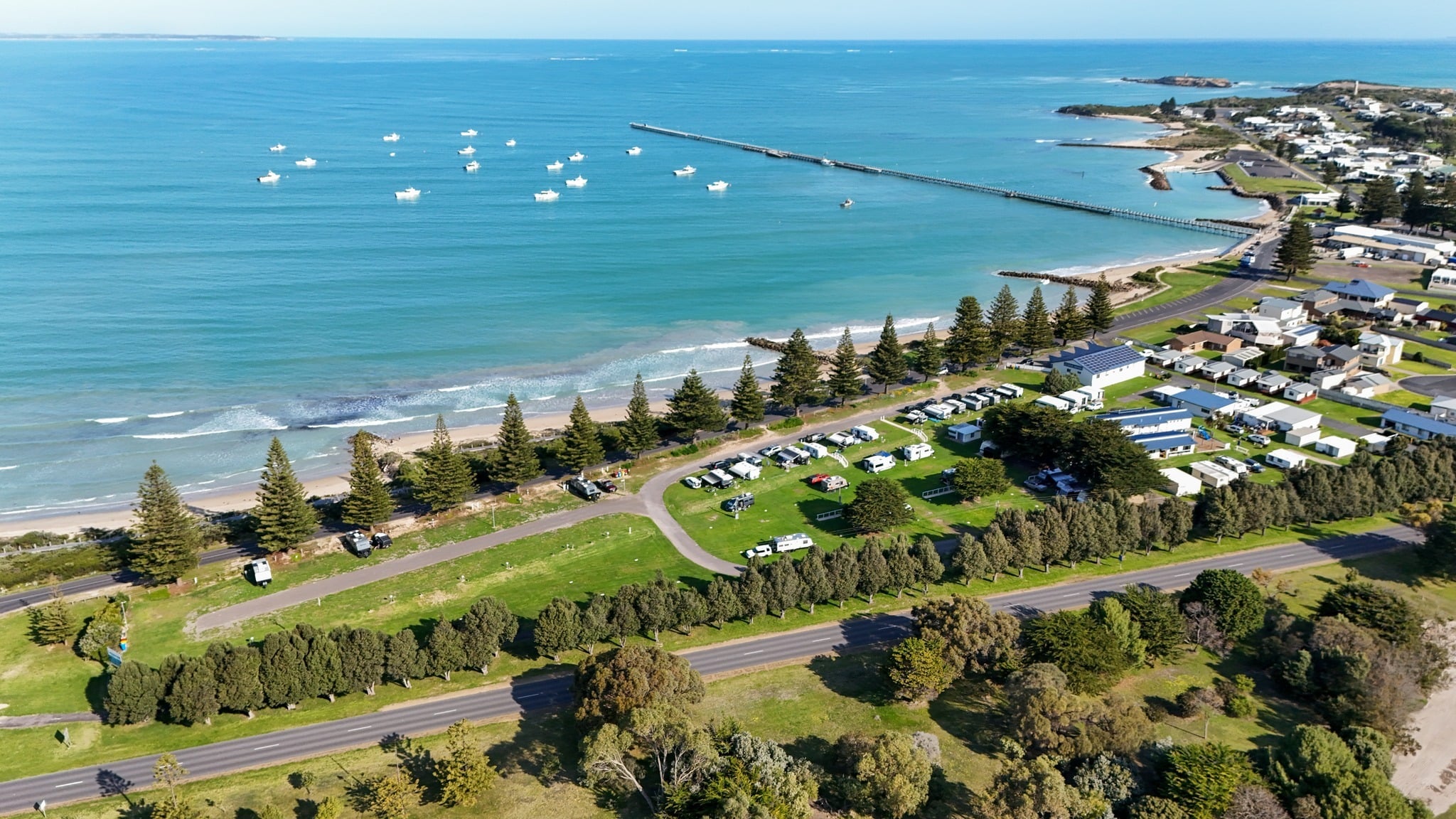 Beachport Caravan Park view
