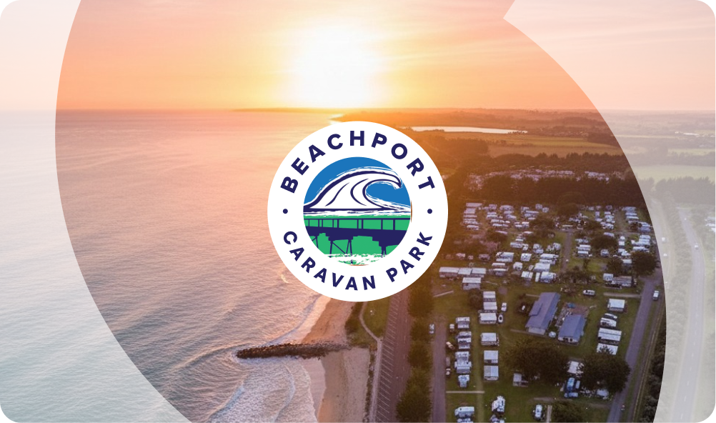 Beachport Caravan Park sunset