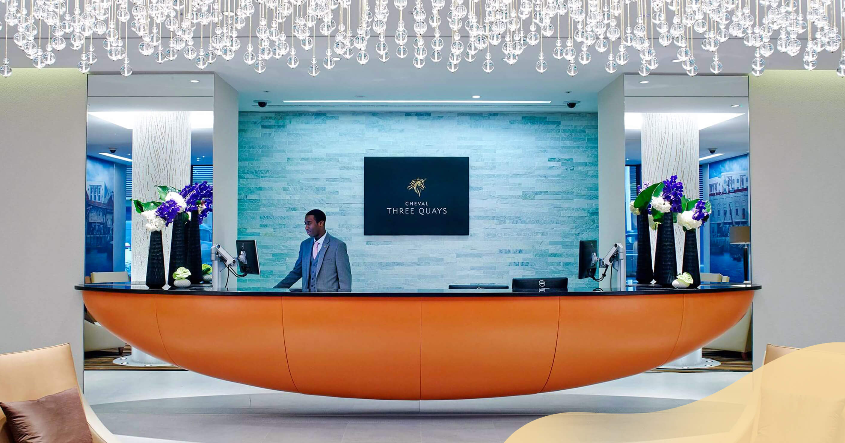 Front reception at Cheval