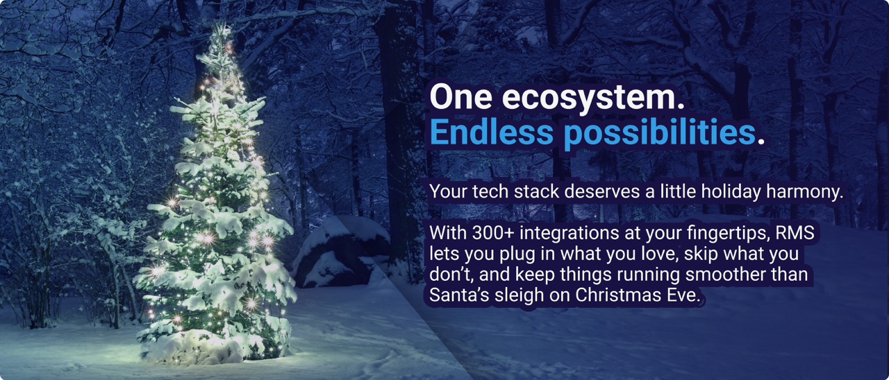 RMS connects key hospitality PMS features while enabling further integration and control through open APIs.