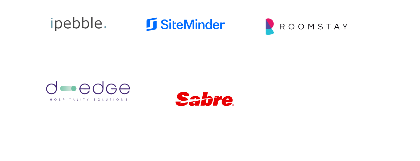 Collection of partners logos for booking engine