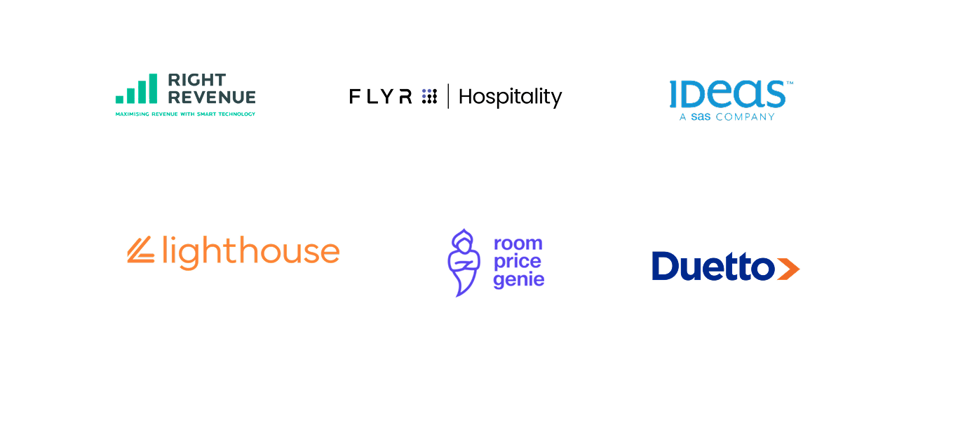 Collection of partners logos for revenue managment